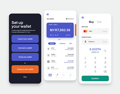 UI Design for DeFi / Crypto Wallet App