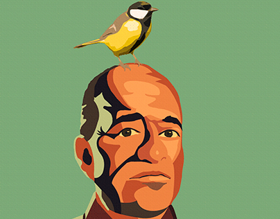 Poster in style of Birdman