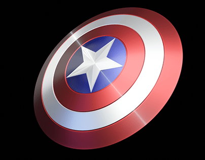 Captain America's Shield (3D Render)