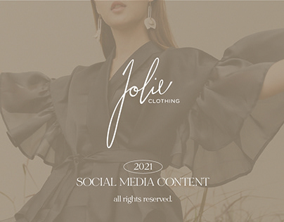 Jolie Clothing Social Media Content 2021