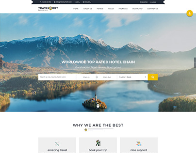 Travelport Property Booking PSD Template