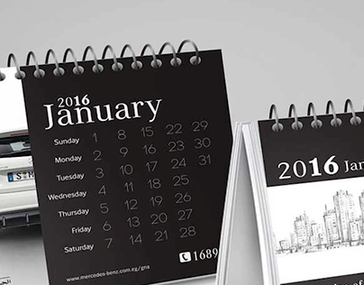 desk calendar 2016