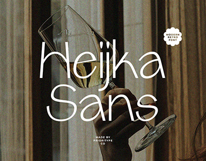 Heijka Sans – Modern Retro Font