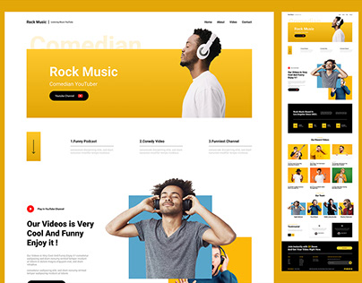 Rock Music Website Templated Design