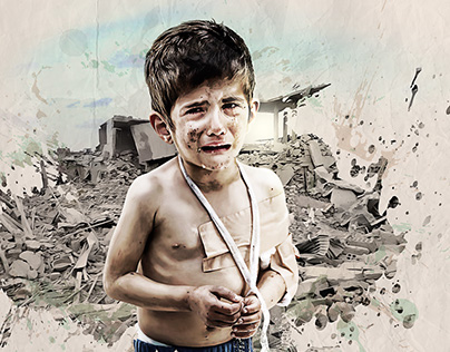 The suffering of children in Syria.