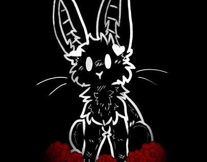 Bunny in roses