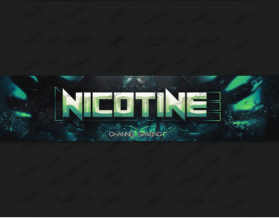 Banner for nicotine on YouTube