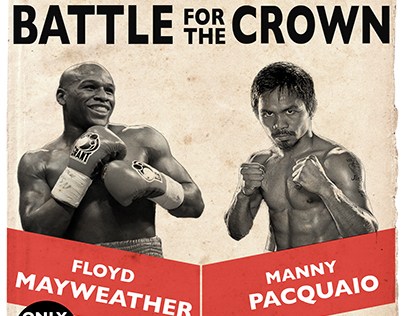 2015 Mayweather vs Pacquiao poster