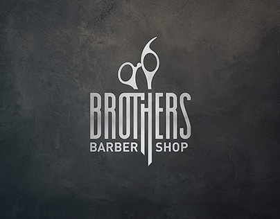 Logo and corporate identity for the barbershop BROTHERS