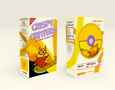 Cereal Box In the style of Pushpin Studios