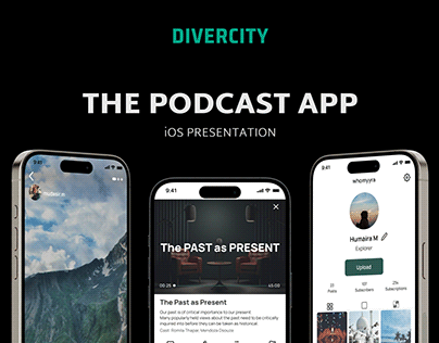 Project thumbnail - iOS Presentation - Podcast App | Divercity