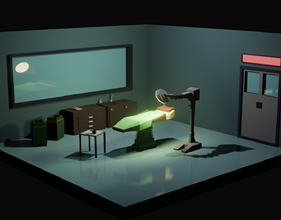 Low-Poly Surgery Room