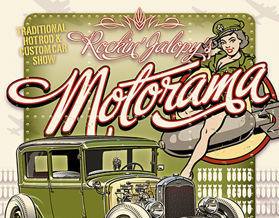 Rockin' Jalopy's Motorama - Event Posters 2010 - 2017