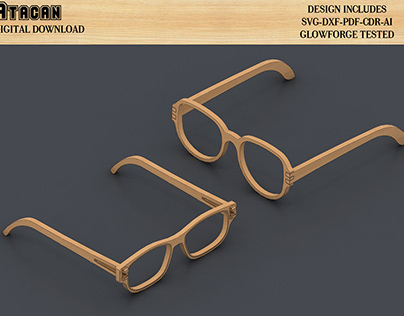 Eyeglass Laser cut files / Wooden MDF Glasses