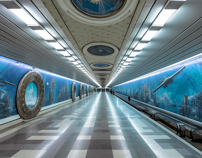 Design concepts of Tashkent Metro stations using AI