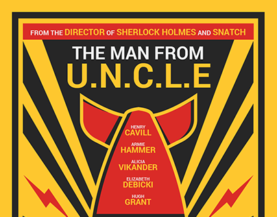 Movie poster design for The Man From U.N.C.L.E.