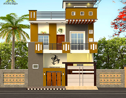Stylish Elevation design by Dream House Designer