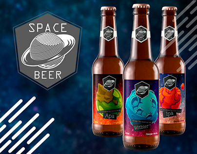 Space Beer - Design gráfico
