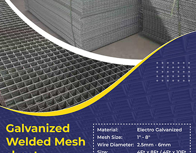 Galvanized Welded Mesh Sheet Oman - Al Miqat Hardware
