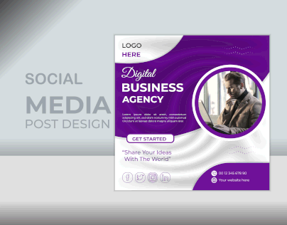 Corporate Social Media Post Design
