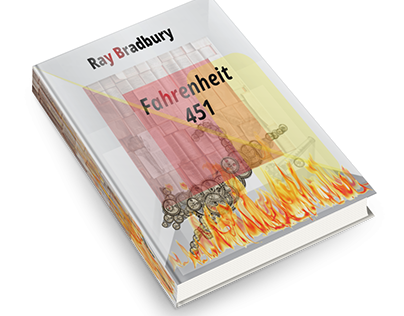 Ray Bradbury "Fahrenheit 451" book cover