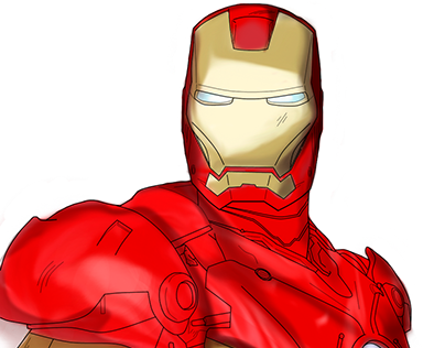 Pintura Digital Iron Man