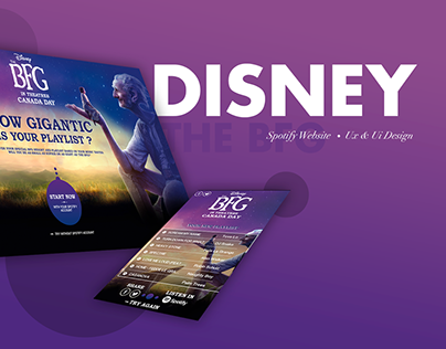 The BFG Disney & Spotify Website