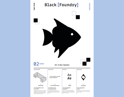Simulación Diario Tipográfico fundición Black Foundry