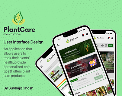 PlantCare - Mobile App - UI Design