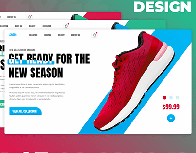 Daily Design 7 | Sneakers Shop Hero Design
