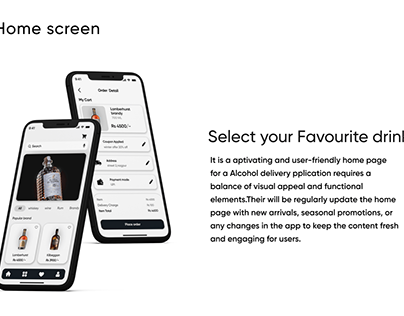 Froth and Fable Alcohol Delivery App UI Portfolio