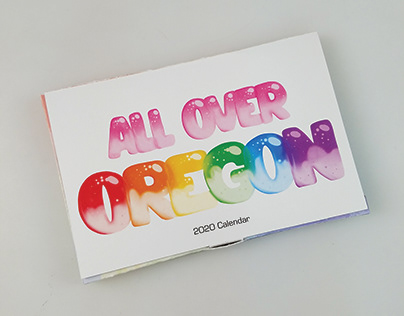 "All Over Oregon" 2020 Desk Calendar