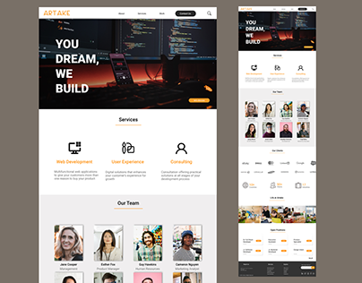 company website - ui web design