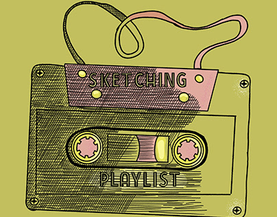 Sketching Casette Tape Playlist
