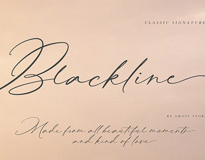 Blackline - Signature Font