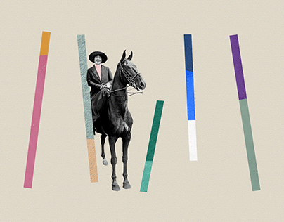 Horse Lady- Collage