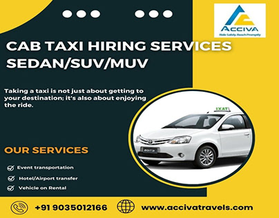 Cab taxi hiring services sedan/SUV/MUV