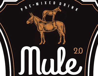 Mule 2.0 Label Packaging Illustrated by Steven Noble