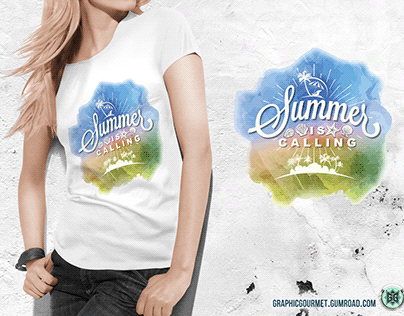 Print ready Summer-style T-shirt Graphic V07