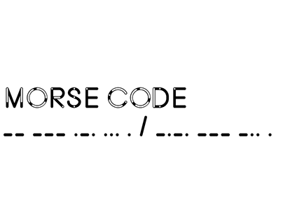 Morse Code Typeface