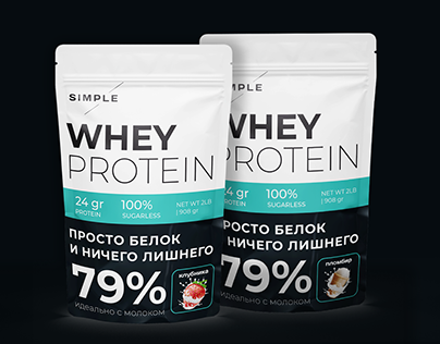 Protein packaging design 4 flavors