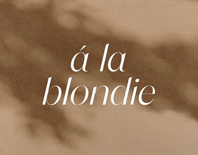 Á la Blondie