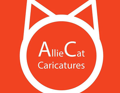 AllieCat Caricatures Logo