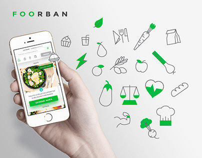 Icon set for Foorban [food delivery]