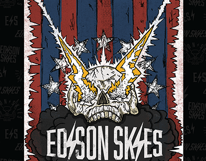 Edison Skies Gig Poster