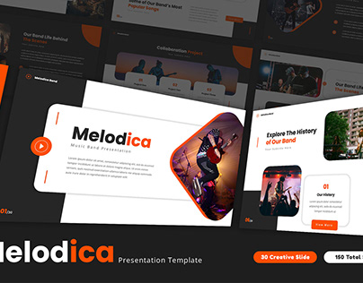Melodica - Music Band PowerPoint Template