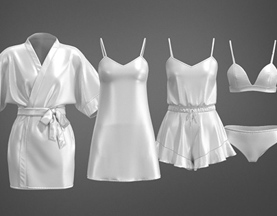 3D model clothes Nighwear