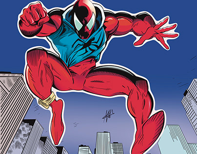 Spiderman custom comic cover drawing