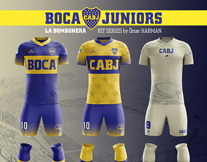 Boca Juniors Fantasy Football Kit Design Trio