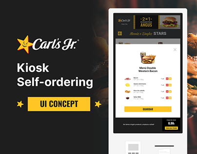 Carl´s Jr Kiosk Self-ordering | UI Concept